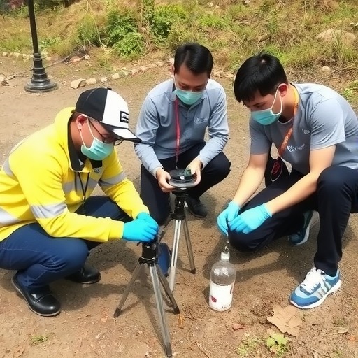 东莞大岭山:现场指导土壤环境调查工作(图1) 东莞大岭山:现场指导土壤环境调查工作(图1)