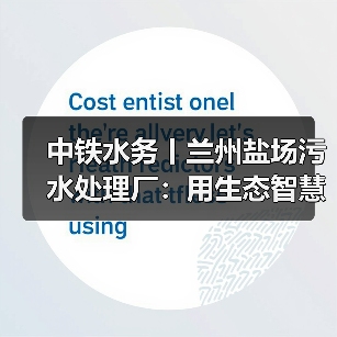 中铁水务丨兰州盐场污水处理厂：用生态智慧铸就治污典范，定义绿色品牌新高度（图2）