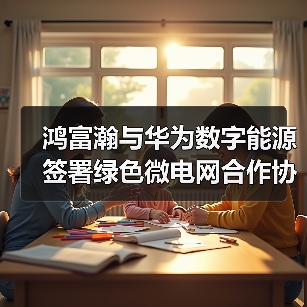 鸿富瀚与华为数字能源签署绿色微电网合作协议，引领全球绿电新时代（图1）