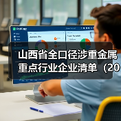 山西省全口径涉重金属重点行业企业清单（2023年）公布（图1）