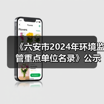 《六安市2024年环境监管重点单位名录》公示（图1）