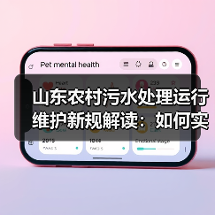 山东农村污水处理运行维护新规解读:如何实现数字化监管?(图2) 山东农村污水处理运行维护新规解读:如何实现数字化监管?(图2)