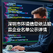 深圳市环境信息依法披露企业名单公示详情（图2）