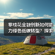 攀枝花金融创新如何助力绿色低碳转型？探索可复制路径（图1）