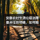 安徽农村生活垃圾治理重点任务明确，如何推进？（图1）