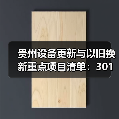 贵州设备更新与以旧换新重点项目清单:301项投资超500亿(图3) 贵州设备更新与以旧换新重点项目清单:301项投资超500亿(图3)