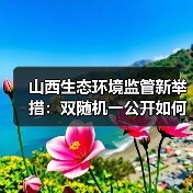 山西生态环境监管新举措：双随机一公开如何落实？（图3）