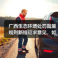 广西生态环境处罚裁量规则新规征求意见，如何规范？（图2）
