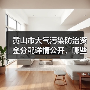 黄山市大气污染防治资金分配详情公开,哪些项目将获资助?(图2) 黄山市大气污染防治资金分配详情公开,哪些项目将获资助?(图2)