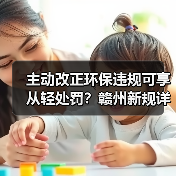 主动改正环保违规可享从轻处罚？赣州新规详解（图1）