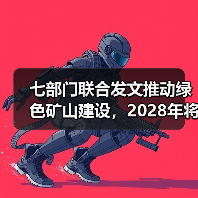 七部门联合发文推动绿色矿山建设,2028年将实现90%大型矿山达标 七部门联合发文推动绿色矿山建设,2028年将实现90%大型矿山达标
