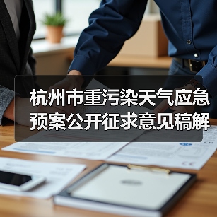 杭州市重污染天气应急预案公开征求意见稿解读 杭州市重污染天气应急预案公开征求意见稿解读