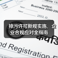 排污许可新规实施,企业合规应对全指南 排污许可新规实施,企业合规应对全指南