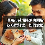 酒泉市减污降碳协同增效方案解读:如何实现高质量与环保双目标(图2) 酒泉市减污降碳协同增效方案解读:如何实现高质量与环保双目标(图2)